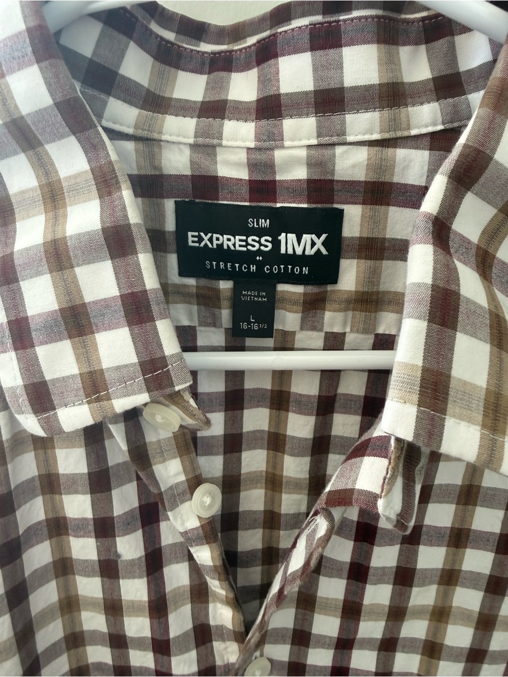 Express plaid button down - Picture 3 of 3